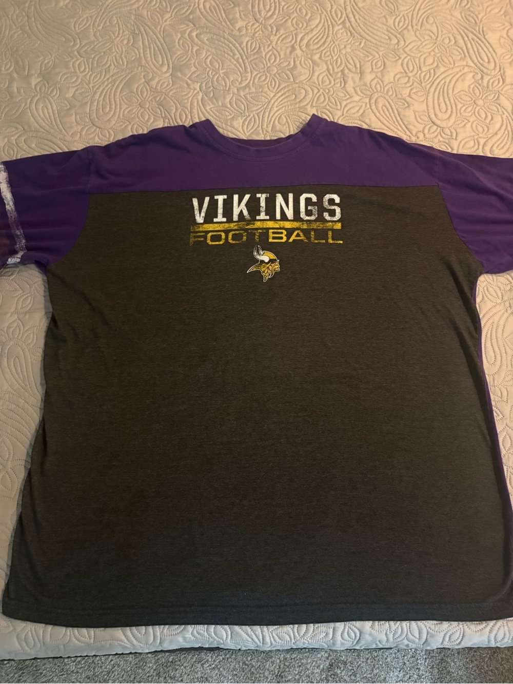 Minnesota Vikings Football Heavyweight TShirt By Majestic